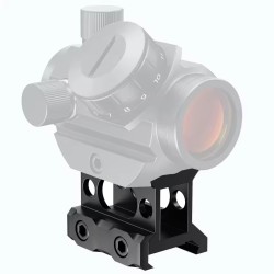 Rail picatinny: Réhausse picatinny 3 slots, aluminium