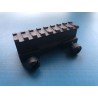 Rail picatinny: Réhausse picatinny haute, 8 slots, aluminium