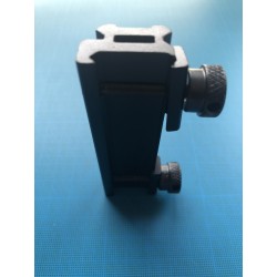 Rail picatinny: Réhausse picatinny, basse, 8 slots, aluminium