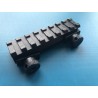Rail picatinny: Réhausse picatinny, basse, 8 slots, aluminium