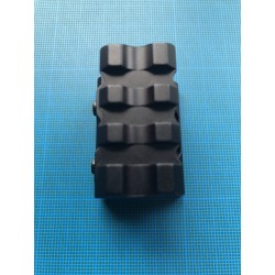 Rail picatinny: Réhausse picatinny 3 slots, aluminium