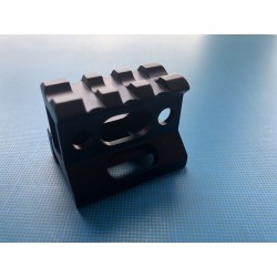 Rail picatinny: Réhausse picatinny 3 slots, aluminium