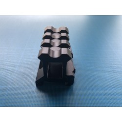 Rail picatinny: Réhausse picatinny 3 slots, aluminium