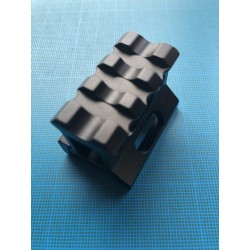 Rail picatinny: Réhausse picatinny 3 slots, aluminium