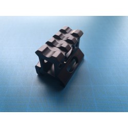 Rail picatinny: Réhausse picatinny 3 slots, aluminium