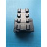 Rail picatinny: Réhausse picatinny 3 slots, aluminium