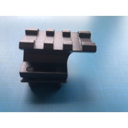 Rail picatinny: Réhausse picatinny 3 slots, aluminium