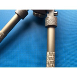 Bipied tactique picatinny en aluminium sur rotule à dégagement rapide