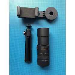 Monoculaire 10-30*30mm, trépied et adaptateur smartphone