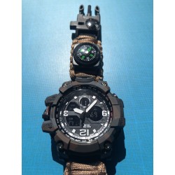 Montre tactique: couleur brun camouflage