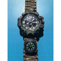 Montre tactique: couleur vert camouflage