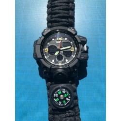 Montre tactique: couleur noire