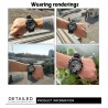 Montre tactique: couleur vert