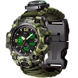 Montre tactique: couleur vert