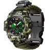 Montre tactique: couleur vert