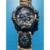 Montre tactique: couleur kaki camouflage