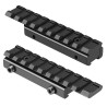 Adaptateur de rail tactique de 11mm à 21mm - Aluminium