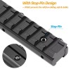Adaptateur de rail tactique de 11mm à 21mm - Aluminium