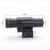 Viseur laser rouge avec collier en aluminium, compatible rail 11mm et rail picatinny 20 mm