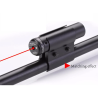 Viseur laser rouge avec collier en aluminium, compatible rail 11mm et rail picatinny 20 mm