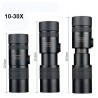 Monoculaire 10-30*30mm, trépied et adaptateur smartphone