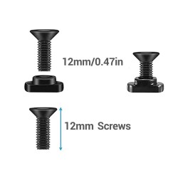 Lot 10 vis M-Lok 12 mm avec écrous T-Nuts et clé Allen