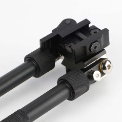 Bipied tactique picatinny en aluminium sur rotule à dégagement rapide