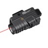 Lampe Laser rouge  tactique rechargeable stroboscopique en Aluminium