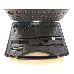 Collimateur laser universel pour réglage de lunette – 32 adaptateurs (.159 à .998 / 4,0 à 25,3 mm)