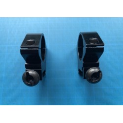 Colliers de montage lunette NON REHAUSSE Ø25.4mm / rail 20mm weaver et picatinny
