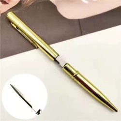 Stylo ouvre-lettres  lame en acier inoxydable - Couleur OR