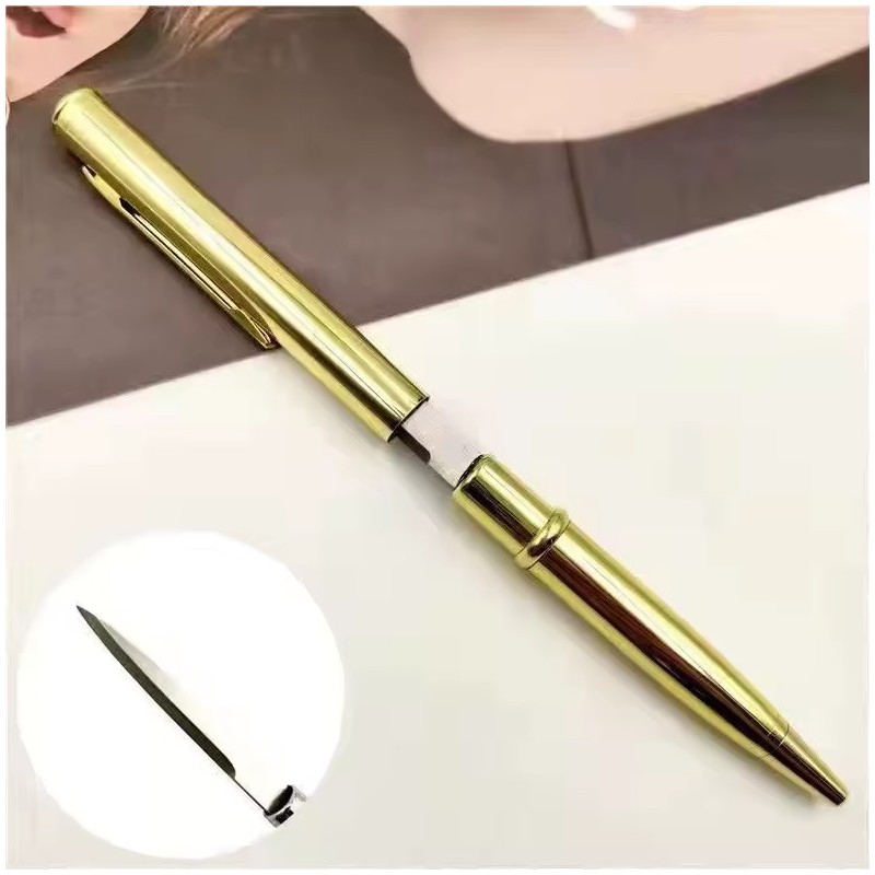 Stylo ouvre-lettres  lame en acier inoxydable - Couleur OR