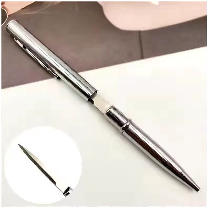 Stylo ouvre-lettres  lame en acier inoxydable - Couleur ARGENT
