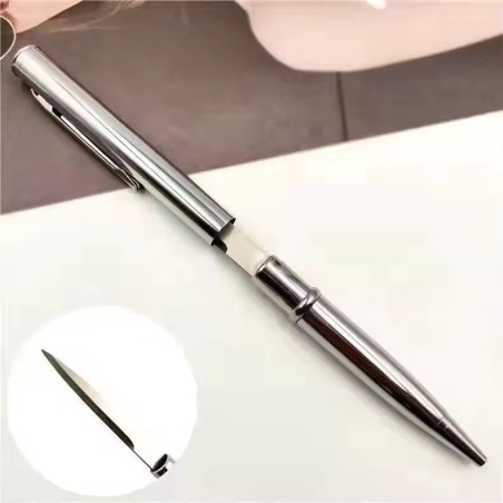 Stylo ouvre-lettres  lame en acier inoxydable - Couleur ARGENT