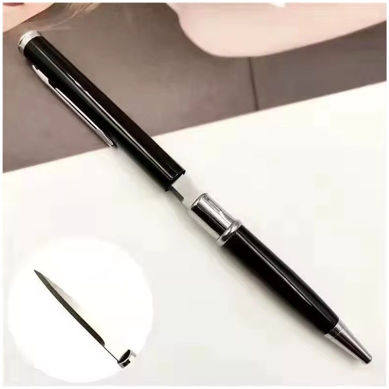 Stylo ouvre-lettres  lame en acier inoxydable - Couleur NOIR